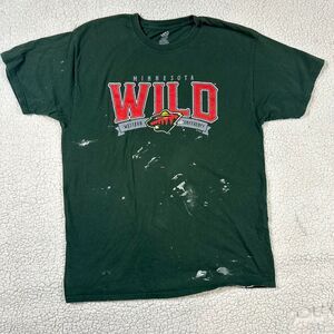 Nhl Men's Green T-shirt